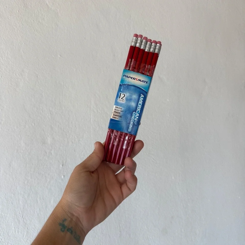 Lot of 180 Discontinued NOS Paper Mate American Checking Red‎ Correcting Pencils